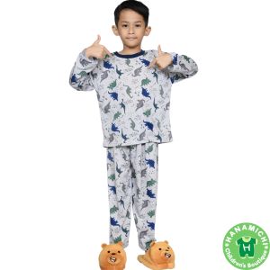Kiminori RAMI.PP Setelan Baju Tidur Anak Laki-Laki Lengan Panjang