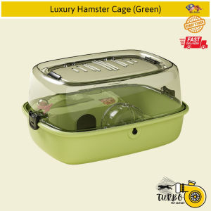 Deluxe Hamster Cage / Luxury Small Pets Villa / Acryclic Skylight Hamster Big Box - 25x30x43cm