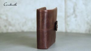 Casual Men Wallets Crazy Horse Leather Short Coin Purse Hasp Design Wallet Cow Leather Clutch Wallets Male Carteiras