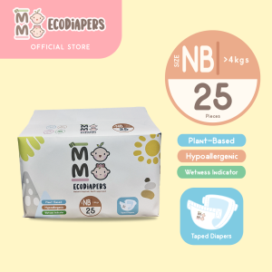 Lil Momo Ecodiapers Biodegradable Eco-friendly Bamboo Diapers Newborn (25 pcs)