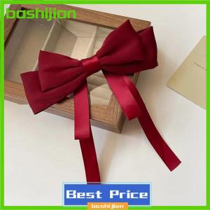 bashijian Lady Elegant Temperament Satin Bow Ribbon Hairpin For Women Back Of Head Spring Hairpin Headwear Fashion Hair Accessories