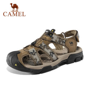 Cameljeans Outdoor Beach Sandals for Men Casual Leather Camouflage Sandals Summer Fashion Men Shoes