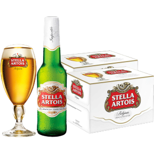 Stella Artois 310ml Bottle X48 (2 Cases) W/ FREE Stella Artois Chalice