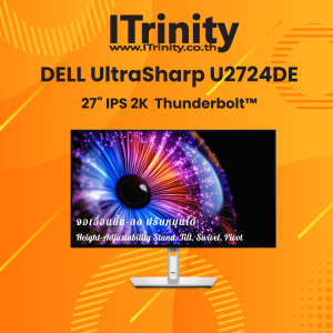 Dell U2724DE UltraSharp 27 Monitor เดลล์ จอมอนิเตอร์ 27 นิ้ว IPS 2K 120Hz sRGB 100% Type-C รับประกัน 3 ปี On-site