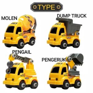 Mainan Anak Mobil Konstruksi Alat berat / Mobil Mobilan Anak A