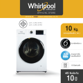 เครื่องซักผ้าฝาหน้า (10.5 กก.) Whirlpool รุ่น Radiant WFRB1054AJW TH  + ฟรีขาตั้ง รับประกัน 10 ปี. 