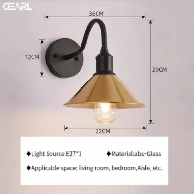 American Retro Loft Industrial Style Wall Lamp Villa Courtyard Outdoor Wall Light Decorative Lighting Fixture For Restaurants And Bars