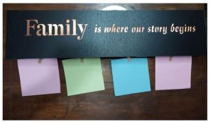 Wall Decoration BrightHouse Family LED Lightbox with Photo Clips
