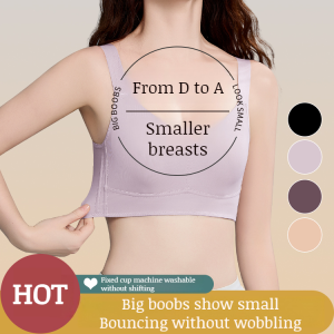 Womens enlarged anti-sagging bras Thin bras without underwire Underwear to make big breasts look sm