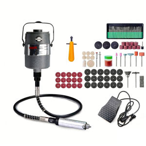 CC-30 6mm Collet Grinder Flexshaft Rotary Tool Kit Hanging Motor Polishing Grinding Set