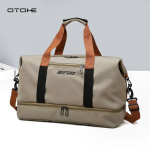 OTOHE Travel Bag Luggage Handbag Waterproof Weekender Bags Dry and Wet Separation Sport Bag Yoga Shoulder Bag Traveling Bag Fitness Bag Gym Totes for Men Women