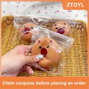 【ZTOYL】 Dễ thương phim hoạt hình capybara giảm căng thẳng Đồ chơi chống căng thẳng Đồ chơi trẻ em đàn hồi phục Đồ chơi giải nén bóp đồ chơi bên Quà Tặng