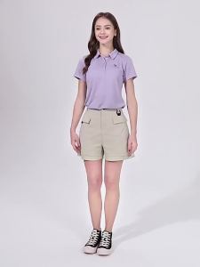 CAMEL outdoor quick-drying T-shirt womens short-sleeved polo shirt lapel sports top