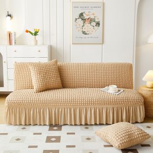 COD+PH Skirt Armless Sofa Cover Stretchable Single Seat Cover Small Sofa Cover Sofa Bed Cover Chair Cover