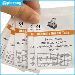 1Bag Bondable Buccal Tube Upper Single Lower Single Roth MBT