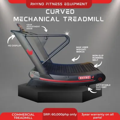 RHYNO MECHANICAL CURVED TREADMILL COMMERCIAL GRADE