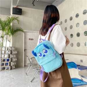 tas ransel bulu buludru lembut tebal karakter kartun