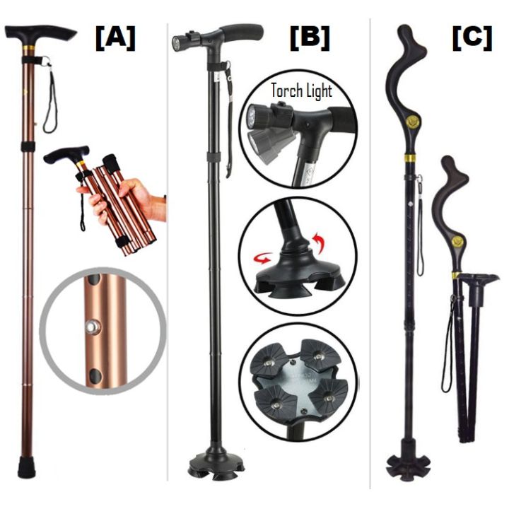 Ultimate Magic Cane Foldable Flexible Cane Walker Crutch Walking Aid