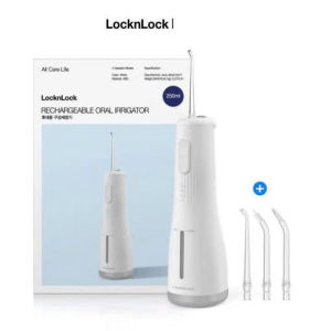 Máy tăm nước không dây LocknLock ENR154WHT 250ml Hàng chính hãng 4 chế độ dung lượng pin 2000mAh