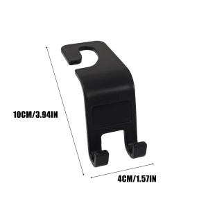 1/5Pcs Car Back Seat Hook Multi Functional ABS Plastic Headrest Hanger Storage Organizer Holder Universal Auto Interior Accessory