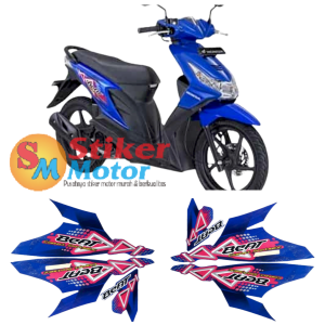 stiker beat 2010 lis les striping body motor honda beat karbu 2011 warna motor biru