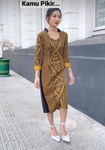 DELIMA DRESS TENUN - BAJU TENUN ETHNIC
