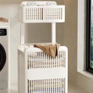 FFBH Simple Modern Laundry Baskets Bathroom Wall-mounted Dirty Laundry Basket Foldable Storage Baskets Household Storage Accessories 5Y6Z3