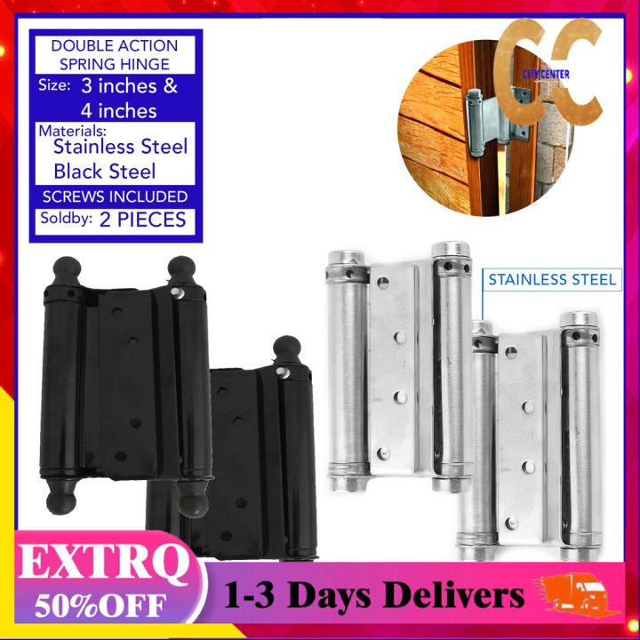 Stainless 3 Inches/ inches Double Action Spring Hinge (2 pcs) Lazada PH