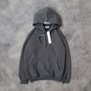 Hoddie pria Sweater hoodie casual pria wanita Jaket Sweater Hoodie ESSENTIALS full tag & lebel Grey