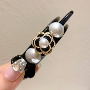 Tooyoo Bun Hair Claw Clip Elegant Temperament Rhinestone Hairpin Large Curled Hair Headdress