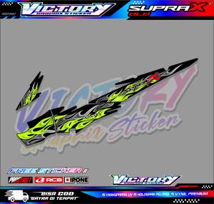 STRIPING VARIASI HONDA SUPRA X OLD / STIKER LIST MOTOR HONDA SUPRA X LAMA