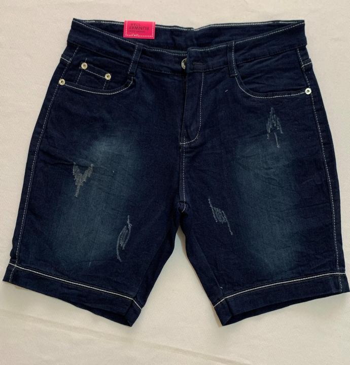 New Korean Fashion Denim Shorts For Women Stretchable tattered Short ...