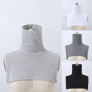 UNIITY Extensions Turtleneck Fake Collar Detachable Collar Solid Color Half Top Blouse Versatile Neck Warmer Fake High Collar For Women Men