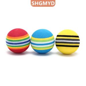 [COD] SHGMYD SPORTS Jay 10Pcs Rainbow Stripe foam Sponge Golf Balls Swing Practice Training Aids