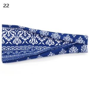 1PC Bohemia Women Yoga Hair Band Sport Bandana Sweat Elastic Turban Head Wrap Wide Headband Printed Absorbing Running Hairband