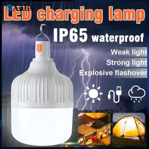 Emergency Light 5 Mode USB Rechargeable light Waterproof Bulb Outdoor Camping Dimming Portable Lantern Rechargeable Light Portable Lamp Aulis