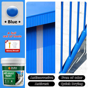 R2Y 2 in 1 Metal Primer Metal Rust Anti Rust Paint With Brush For Rusty Metal Steel Stair Railings Quick-Drying Odorless