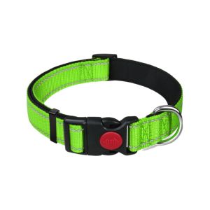 BINOCUL Nylon Vòng cổ phản quang cho chó Khóa an toàn Có thể điều chỉnh Vòng cổ an toàn cho thú cưng Bền bỉ Thoáng khí Dây đeo cổ cho thú cưng Đi dạo với chó