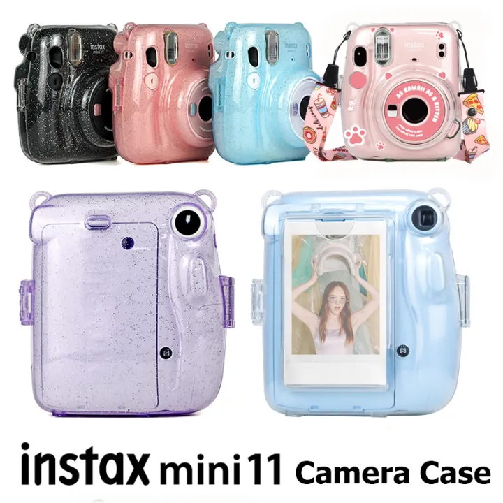 For Fujifilm Instax Mini 11 Camera Crystal Transparent Case Bag