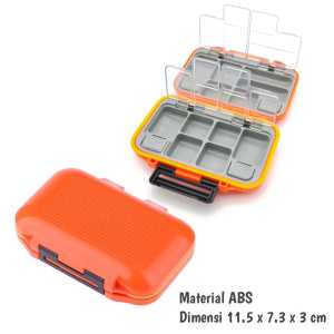 Box Kotak Kail Pancing Kotak Kail Pancing Fishing Hook Storage Box 12 Grid Waterproof