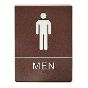 Plate Men & Women WC Symbol Bathroom Toilet Plate Bathroom Door Adhesive