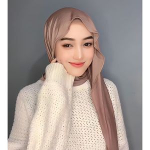 JILBAB PASHMINA MELEYOT BAHAN KAOS JERSEY VIRAL