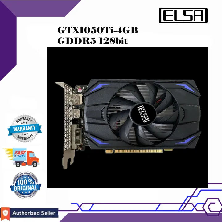 ELSA GTX1050TI 4GB GDDR5 128bit DP/HDMI/DVI | Lazada PH