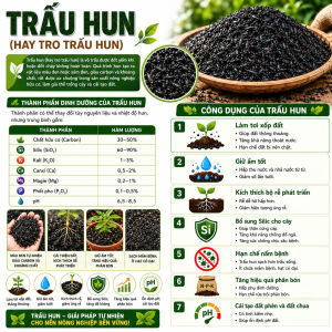 Trấu Hun Hữu Cơ Giá Thể Trồng Cây Tơi Xốp Giữ Ẩm Kích Rễ Dinh Dưỡng Hoàn Thiện Bao 5Kg.