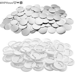 WP💓💛💖 100pcs DIY Button Part Supplies 58mm For Button Maker Machine Round Metal Pin Badge