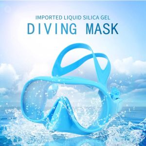 SERAPHYXO Anti-Scratch Diving Glasses Integrated Nose Protection Anti-Fog Snorkeling  HD Vision Silicone Skirt Swimming  Water Sports