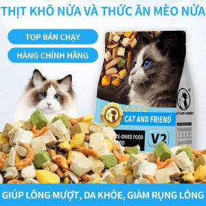 Hạt cho mèo - Thức ăn hạt Cat and friend V2 hỗ trợ thận siêu nhiều topping giúp mèo tăng cân