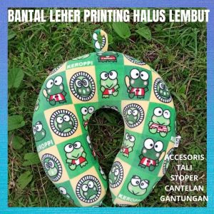Bantal Leher Traveling Dewasa Printing Motif Karakter Bahan Halus Lembut Banget