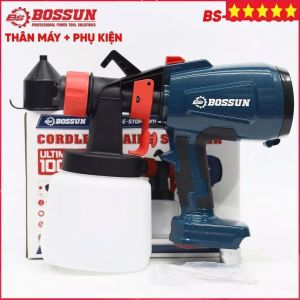 Máy phun sơn dùng pin BOSSUN BS-SP1000X Công suất 450W Dung tích 1000ml Chân pin phổ thông