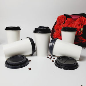 Set 50 chiếc cốc giấy có nắp 480ml size 16OZ